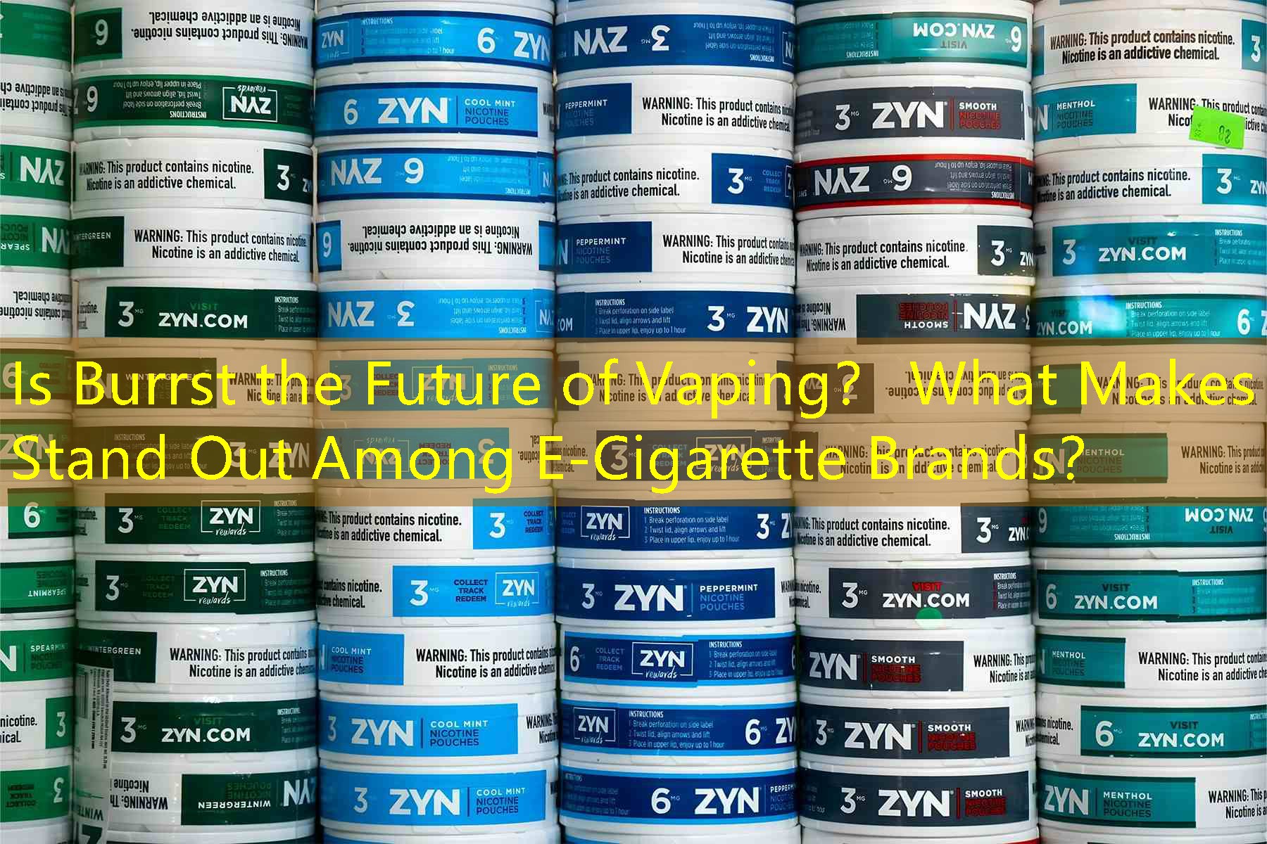 Is Burrst the Future of Vaping？ What Makes It Stand Out Among E-Cigarette Brands？