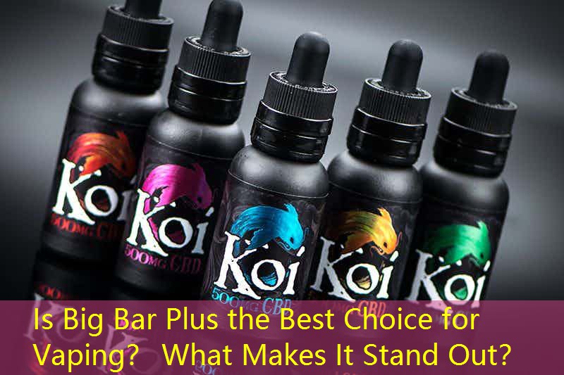 Is Big Bar Plus the Best Choice for Vaping？ What Makes It Stand Out？